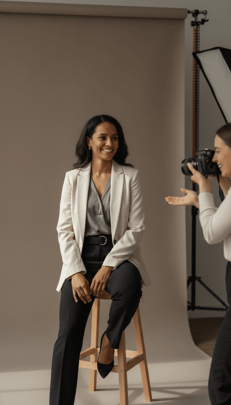 Professional brand photoshoot session